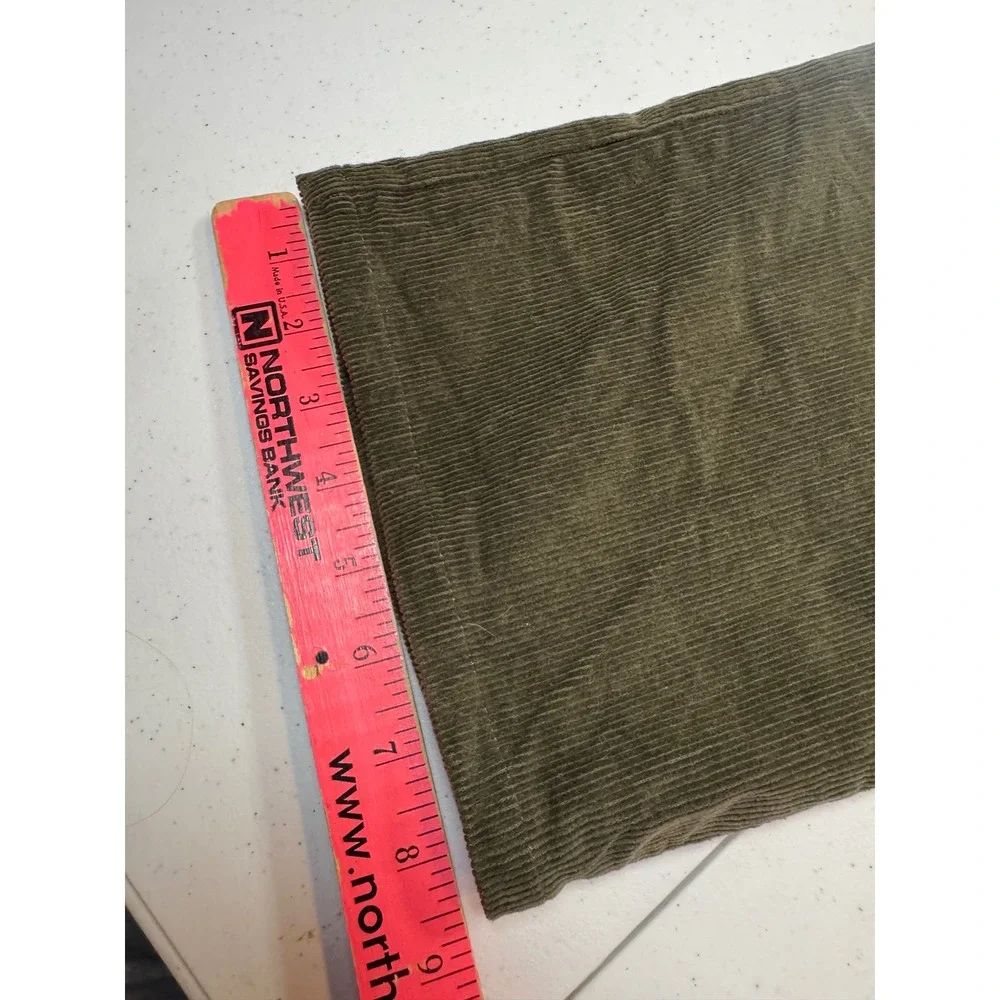APIECE APART Slim Martson Corduroy‎ Pants High Waisted Olive Green Sz 4 Academia